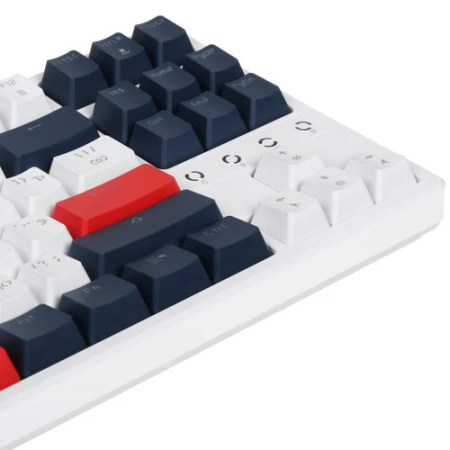 Клавиатура проводная Acer OKW305 (ZL.KBDCC.01W) белый/голубой/красный