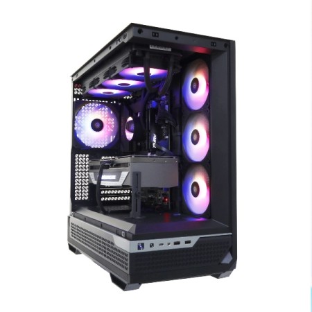 Системный блок Core i7-13700F-2.1GHz/B760/RAM 32GB/SSD 1TB (M.2)/RTX4070Ti SUPER-16GB/no DVD/1000W/ черный