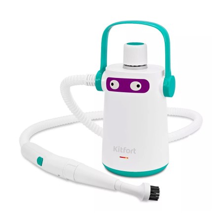 Пароочиститель Kitfort КТ-9109-3 белый/бирюзовый