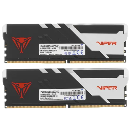 Оперативная память Patriot Viper Venom RGB (PVVR532G660C34K) 32 ГБ чёрный