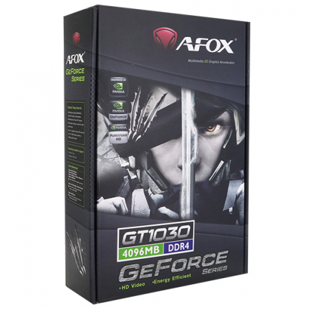 Видеокарта Afox GT 1030 (AF1030-4096D4L7) черный