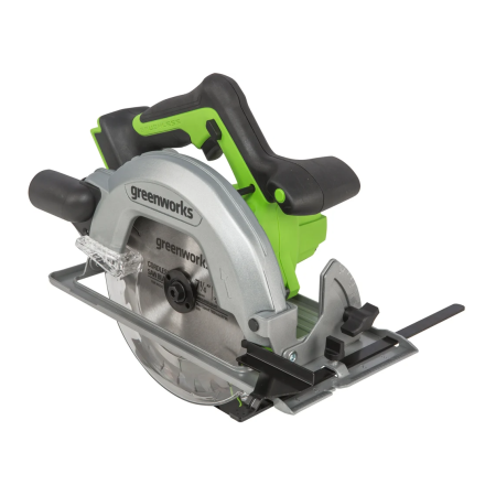 Аккумуляторная циркулярная пила Greenworks GD24CS (1500907) черный/зелёный (БЕЗ АККУМУЛЯТОРОВ)