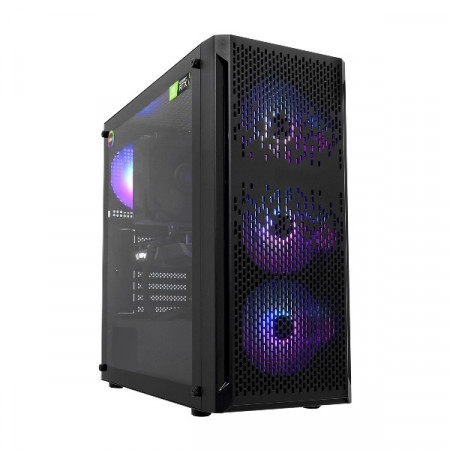 Системный блок Ryzen 5 5600X-3.7GHz/B450/RAM 32GB/SSD 1TB (M.2)/RTX4060-8GB/no DVD/750W черный