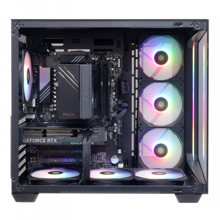 Системный блок Ryzen 5 7500F-3.7GHz/B650/RAM 32GB/SSD 1TB (M.2)/RTX4060Ti-16GB/no DVD/750W/ черный