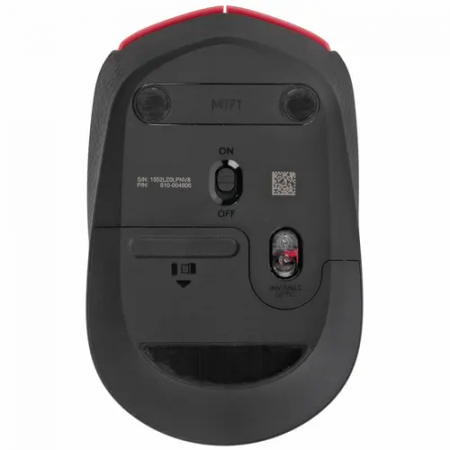 Мышь беспроводная Logitech M171 (910-004641) красный
