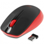 Мышь беспроводная Logitech M190 (910-005908/910-005926) красный/чёрный