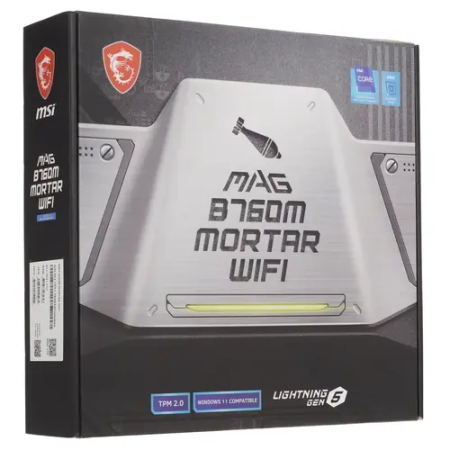 Материнская плата MSI MAG B760M MORTAR WIFI чёрный
