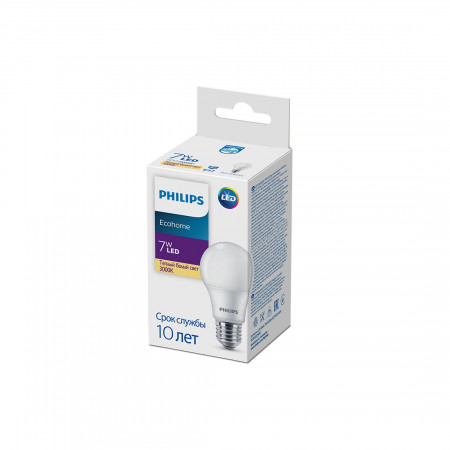 Лампочка Philips LED Bulb 7W-500lm-E27-830-RCA (9,29002E+11) белый