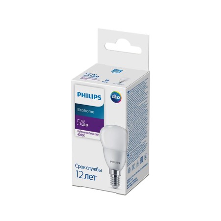 Лампочка Philips LED Lustre 5W-500lm-E14-840P45NDFR (9,29003E+11) белый
