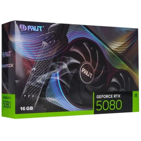 Видеокарта Palit GeForce RTX 5080 GameRock (NE75080019T2-GB2030G) черный