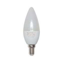 Лампочка SVC LED C35-7W-E14-3000K белый