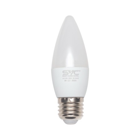 Лампочка SVC LED C35-9W-E27-3000K белый