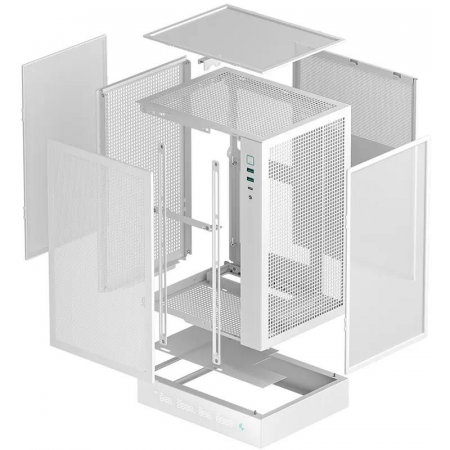 Корпус DEEPCOOL CH170 DIGITAL WH (R-CH170-WHNPI0D-G-1) белый