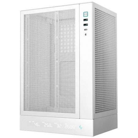 Корпус DEEPCOOL CH170 DIGITAL WH (R-CH170-WHNPI0D-G-1) белый