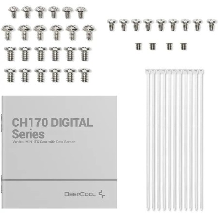 Корпус DeepCool CH170 Digital (R-CH170-WHNPI0D-G-1) белый