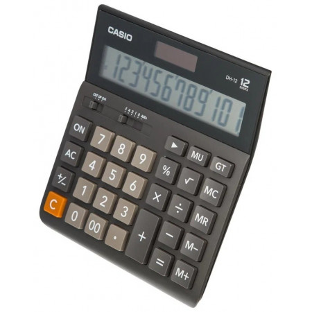 Калькулятор настольный CASIO DH-12-BK-S-EP черный