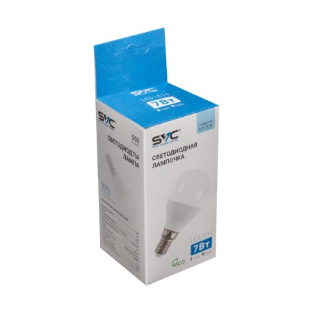 Лампочка SVC LED G45-7W-E14-6500K белый