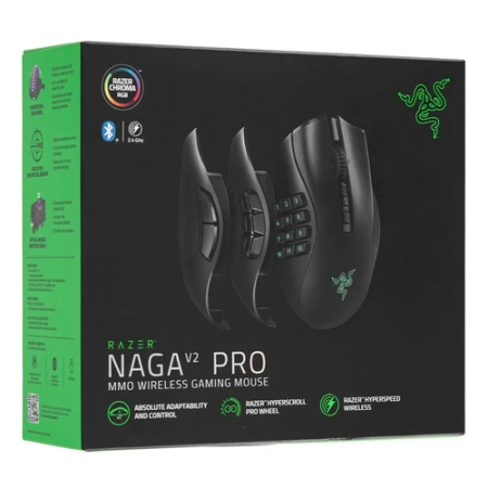 Мышь беспроводная/проводная Razer Naga V2 Pro (RZ01-04400100-R3G1) черный