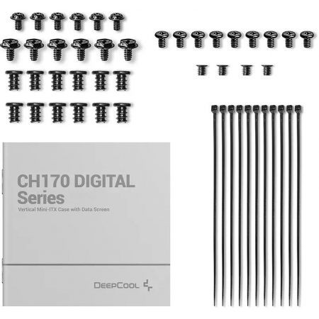 Корпус DEEPCOOL CH170 DIGITAL (R-CH170-BKNPI0D-G-1) черный
