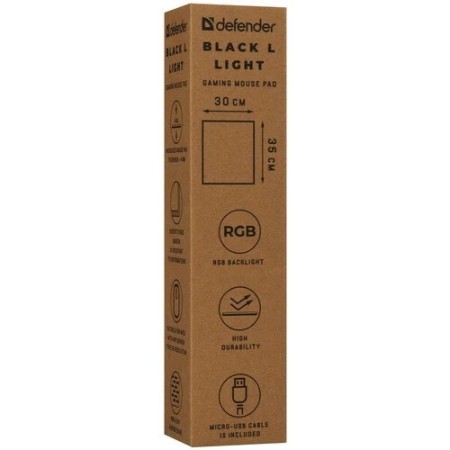 Коврик Defender Black L Light (L) (50008) чёрный