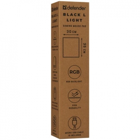 Коврик Defender Black L Light (L) (50008) чёрный