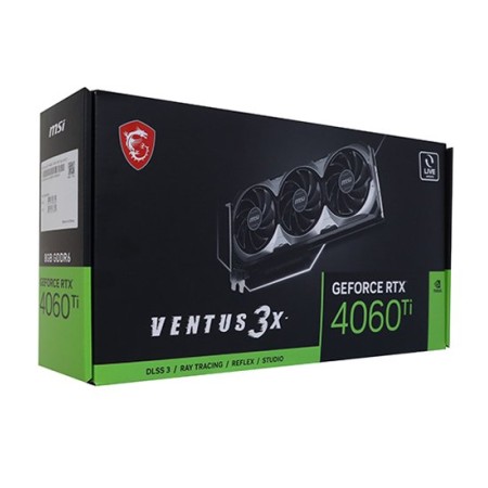 Видеокарта MSI RTX 4060 TI 8G VENTUS 3X E1 (RTX 4060 TI 8G VENTUS 3X E1) 8 Гб черный