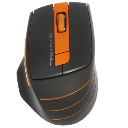 Мышь беспроводная A4Tech Fstyler FG30 (FG30-ORANGE) чёрный/оранжевый