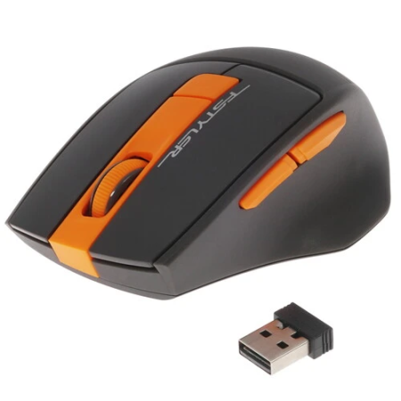 Мышь беспроводная A4Tech Fstyler FG30 (FG30-ORANGE) чёрный/оранжевый