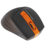 Мышь беспроводная A4Tech Fstyler FG30 (FG30-ORANGE) чёрный/оранжевый