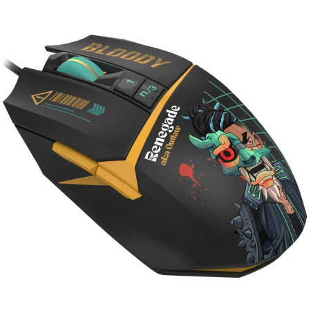 Мышь проводная A4Tech Bloody W63 Max Renegade (W63 Max Renegade Black Midnight) чёрный