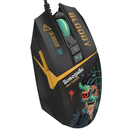 Мышь проводная A4Tech Bloody W63 Max Renegade (W63 Max Renegade Black Midnight) чёрный