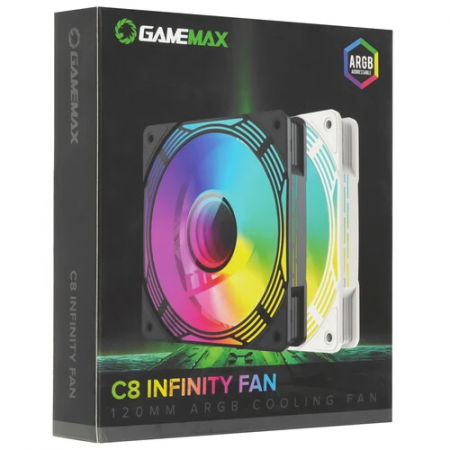 Вентилятор GameMax FN12A-C8I-W (FN12A-C8I-W) белый