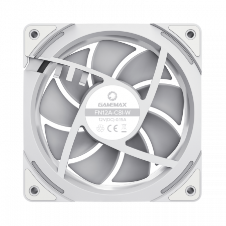 Вентилятор GameMax FN12A-C8I-W (FN12A-C8I-W) белый