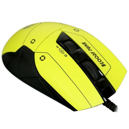 Мышь проводная A4Tech Bloody W70 Max Punk (W70 Max Punk yellow) жёлтый
