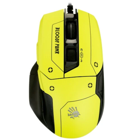 Мышь проводная A4Tech Bloody W70 Max Punk (W70 Max Punk yellow) жёлтый
