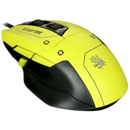 Мышь проводная A4Tech Bloody W70 Max Punk (W70 Max Punk yellow) жёлтый