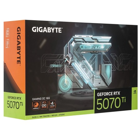 Видеокарта GIGABYTE GeForce RTX 5070 Ti GAMING OC (GV-N507TGAMING OC-16GD) 16 Гб черный