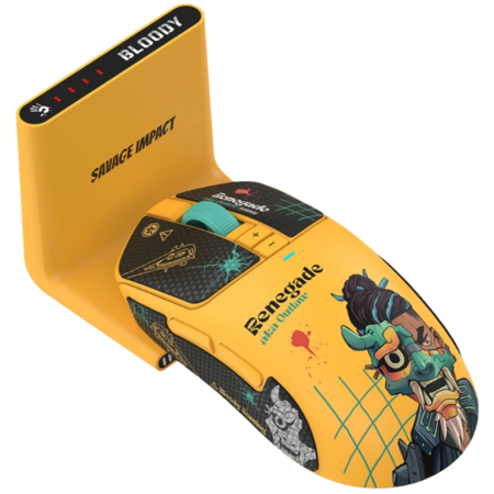 Мышь беспроводная/проводная A4Tech Bloody R72 Ultra Duo Renegade (R72 Ultra Duo Renegade Yellow) жёлтый