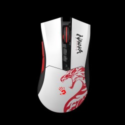 Мышь беспроводная A4Tech Bloody R90 Plus Naraka белый