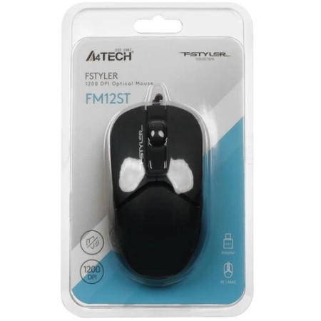 Мышь проводная A4Tech Fstyler (FM12ST) чёрный