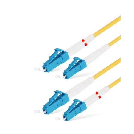 Патч корд оптоволоконный АЗОП LC/UPC-LC/UPC SM 9/125 Duplex Желтый