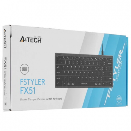 Клавиатура проводная A4Tech Fstyler FX51 чёрный