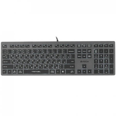 Клавиатура проводная A4Tech Fstyler FX60H серый