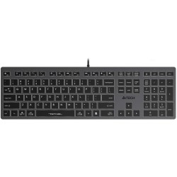 Клавиатура проводная A4Tech Fstyler FX60H (FX60H-White-LED) серый