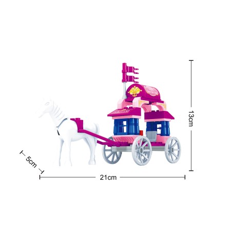 Конструктор Keyixing МИР ЧУДЕС 24201 розовый