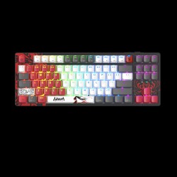 Клавиатура беспроводная + проводная A4Tech Bloody WS87 (WS87 Naraka) черно-красный