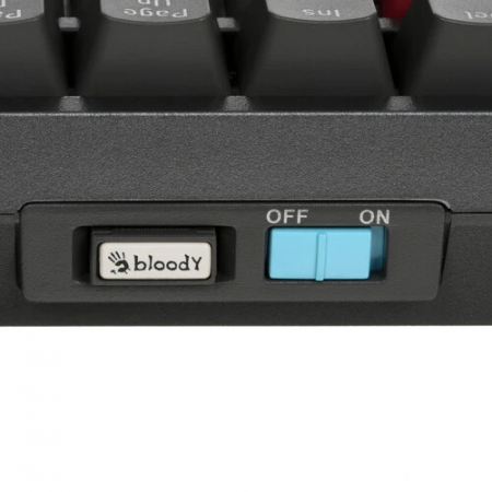 Клавиатура проводная + беспроводная A4Tech Bloody WS98 Pixels Red серый