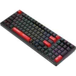 Клавиатура беспроводная + проводная A4Tech Bloody WS98 (WS98 Pixels Red) серо-красный