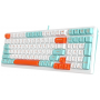 Клавиатура проводная A4Tech Fstyler FS300 (FS300 Panda Snorkeling) белый