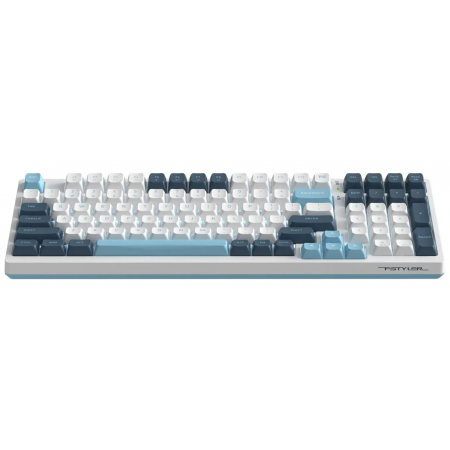 Клавиатура проводная A4Tech Fstyler FS300 (FS300 Panda Snowboarding) белый